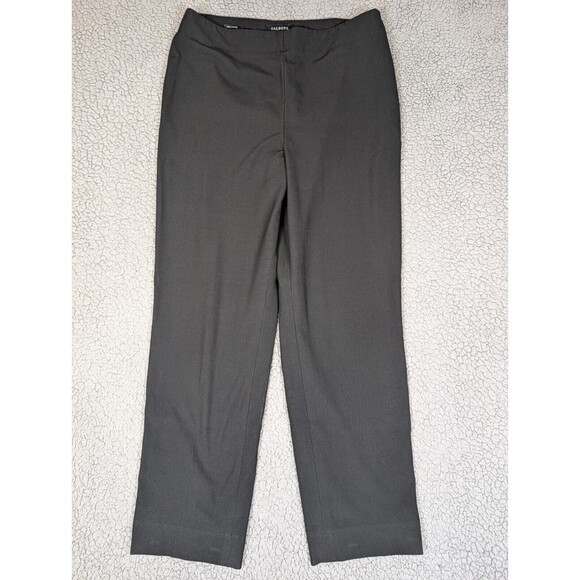 Talbots Hollywood Trousers Work Pants Career Women's Size 12 Black Zip Stretch - Picture 1 of 9